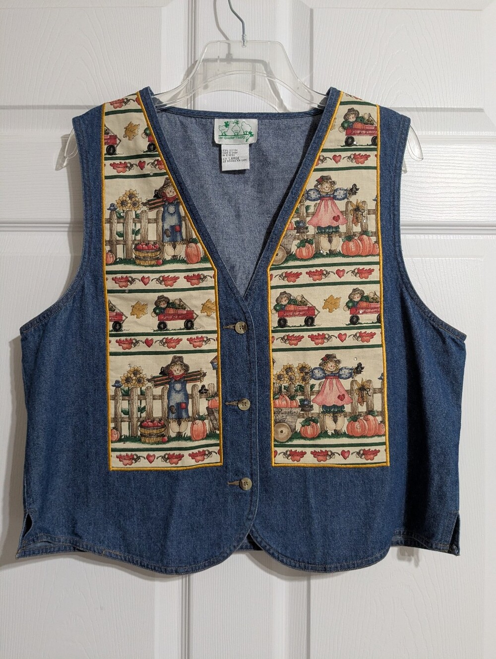 Quacker Factory Vintage Women's Denim Vest